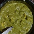 Binita Patel's cooksnap of when they made Palak paneer.