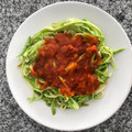 El cooksnap de Celes cuando hizo Fideos de zucchini sin harina fit y light💪🍝.