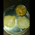 Kavya Ch's cooksnap of when they made Chole bhature...