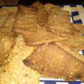El cooksnap de Alejandra Gomez cuando hizo Crackers integrales con semillas.