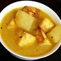 Amrita Chakraborty's cooksnap of when they made আলু পনির (Alu paneer in Bengali).