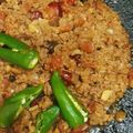 Nazia Qureshi's cooksnap of when they made Dry Tawa Qeema.