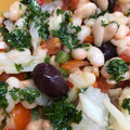 El cooksnap de Joan Adam cuando hizo Empedrat amb mongetes de Santa Pau "para tupper".