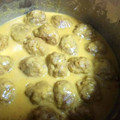 El cooksnap de Naty Román cuando hizo Albóndigas en salsa de almendras.