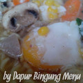 Cooksnap dari Menu Tiga Thara untuk resep Mi Instant Siram