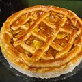 El cooksnap de Teresita Felíz cuando hizo Kuchen de durazno y manzanas.