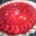 El cooksnap de Alejandra YmiEstrella Azul cuando hizo Tarta de durazno y frutilla 🍓🍥🍑.