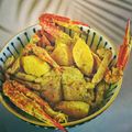 Cooksnap DyaKakgerl semasa beliau membuat Gulai Lemak Ketam Nenas.