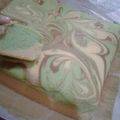 Cooksnap dari Amy Yuca 🎀 untuk resep Bolu Pandan Zebra Putih Telur