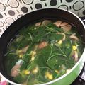 Cooksnap dari carine untuk resep 37. Sayur Bayem Jagung 🌽