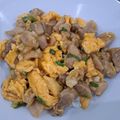 Audrey's cooksnap of when they made Garlic Chives, Egg & Pork Rice Bowl.
