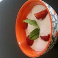 Cooksnap de Lo Reine sur la recette Mousse de coco aux fraises
