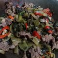 Cooksnap dari Dewi Intansari untuk resep Sawi Asin masak Daging 🐮