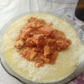 El cooksnap de analiaelisabeth22 cuando hizo Polenta con queso 🧀 y salsa de codito de pollo 🍗.