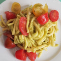 El cooksnap de Eva cuando hizo Macarrones con salsa de aguacate y tomate fresco.