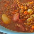 El cooksnap de Dos Rombos en la Cocina cuando hizo Lentejas estofadas sin olla express.