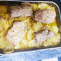 El cooksnap de Maikel Bullterrier Sebastian cuando hizo Solomillo de cerdo macerado y guarnición al horno.