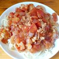 รูป Cooksnap ของ Sirijan เมื่อเขาทำ สปาเกตตี้หมูสับซอสมะเขือเทศง่ายๆ🐷🍅