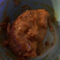 El cooksnap de Fernanda De Olivera cuando hizo Volcán de dulce de leche y avena al microondas en taza. Postre light.