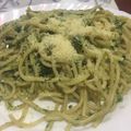El cooksnap de Mary Gomezz cuando hizo Espaguetis con Pesto.
