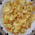 Fatima Rais's cooksnap of when they made Bhindi chicken,fruit chat & homemade yogurt.