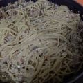El cooksnap de Mery cuando hizo Pasta con salsa de champiñones ligera.