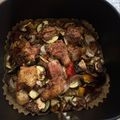 白 的 氣炸雞腿時蔬 cooksnap