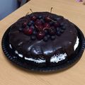 El cooksnap de Marita Sosa cuando hizo Torta de chocolate con chantilly ganache de chocolate y frutilla.