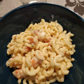 El cooksnap de Eva cuando hizo Pasta para Fideuà a la carbonara con gambas.