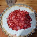 El cooksnap de Gisela Repetto cuando hizo Tarta de frutillas con gelatina.