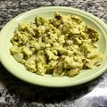 El cooksnap de Alejandro Augusto Gomez cuando hizo Huevos revueltos con cebolla y queso #SOSFranco.
