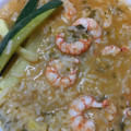 El cooksnap de Mar JJ cuando hizo Arroz integral a banda con gambas y espárragos.