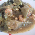 El cooksnap de ana pelegrina cuando hizo Alcachofas con gambas peladas y piñones.