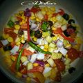 Disha D'Souza's cooksnap of when they made Sweet corn chat.