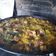 El cooksnap de Paula Medina cuando hizo Paella Valenciana de conejo y pollo.