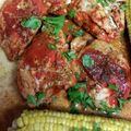 hannahlikescartoons's cooksnap of when they made Beer Brined Sriracha Chicken Skewers.