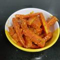 Laju Gehani's cooksnap of when they made Instant carrot pickle (gajar Ka Achar).