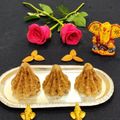 Gurusharan Kaur Bhatia का कुकस्नैप जब उन्होंने हेल्थी ओट्स गुड़ के मोदक (Healthy oats gud ke modak recipe in hindi) बनाया था।