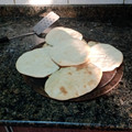 El cooksnap de Majo ❤️ cuando hizo Pan Árabe.