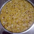 Khushi Trivedi's cooksnap of when they made મોહનથાળ(Mohanthal in Gujarati).