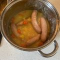El cooksnap de Sergio Soriano cuando hizo Salchichas en salsa de vino.