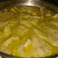 El cooksnap de Lorena Matal cuando hizo Pollo en salsa de naranja.