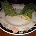 El cooksnap de Alexis “Alex88vm” Montoya cuando hizo Wraps de espinaca.