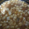El cooksnap de Adriana Acevedo cuando hizo Queso panela en salsa.