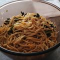 El cooksnap de Encarni Sepulveda cuando hizo Pasta con Cavolo Nero (o Col Negra).