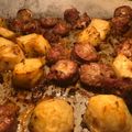 Cooksnap από Maria Man στη συνταγή Λεμονάτες πατάτες με λουκάνικα 🍋🍄