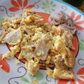 El cooksnap de Regina Hernandez cuando hizo Migas con huevo.