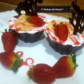 صورة من 🍓🇩🇿Sweet Fresa🍓، شاركها بعد تجربة وصفة كؤوس الشوكولاتة والفراولة 🍓🍒