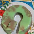 Cooksnap dari tia wati untuk resep Puding Roti Tawar Pandan