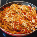 El cooksnap de Monica Gomez cuando hizo Pasta con verduras.